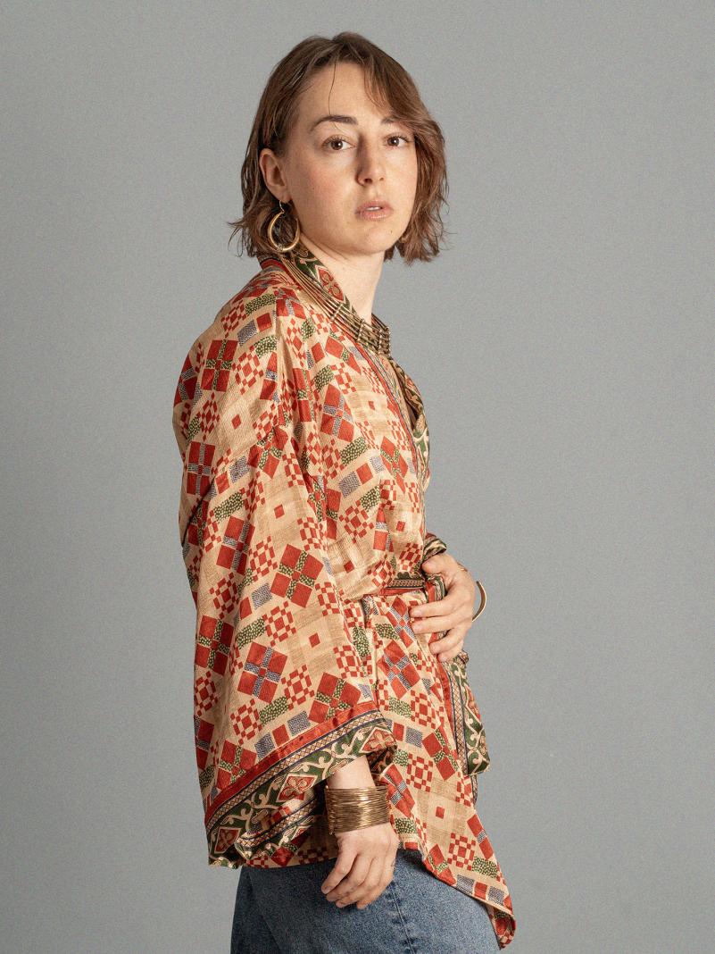 Kimono corto con geometrie - Kerala