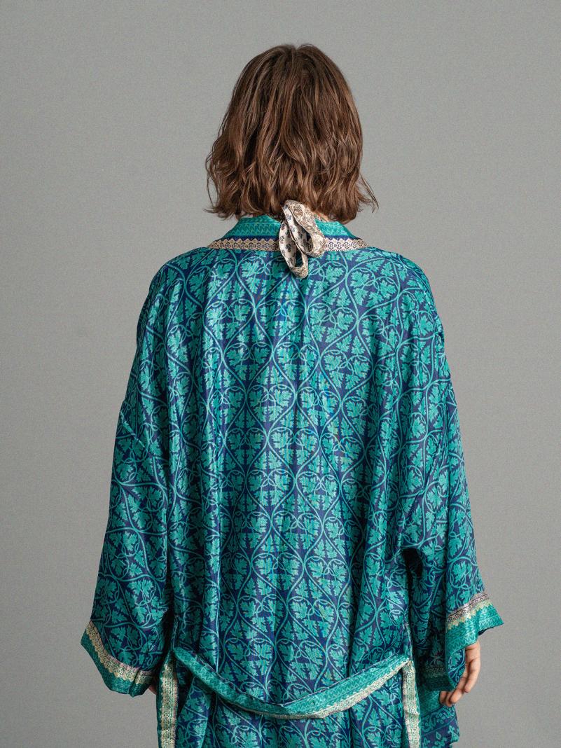 Kimono corto blu - Kerala