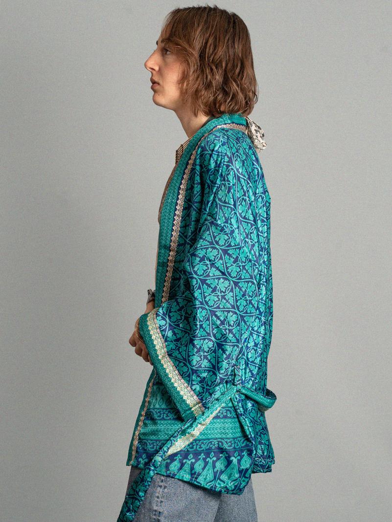 Kimono corto blu - Kerala