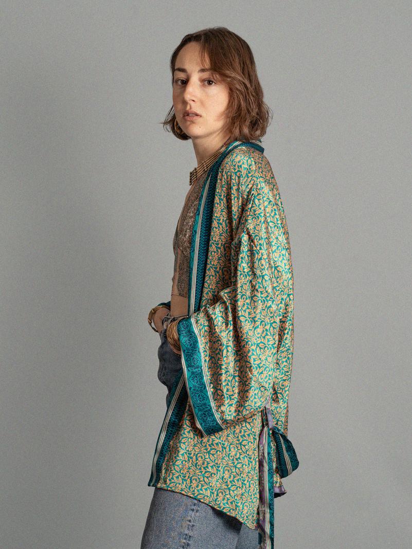 Kimono corto verde - Kerala