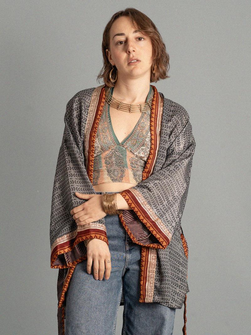 Kimono corto grigio - Kerala