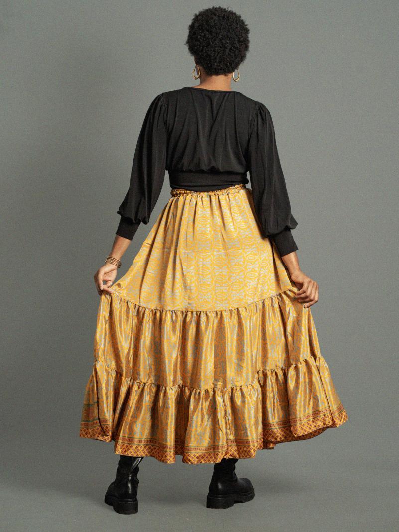 Gonna lunga  giallo - Bikaner