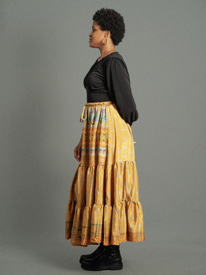 Gonna lunga  giallo - Bikaner