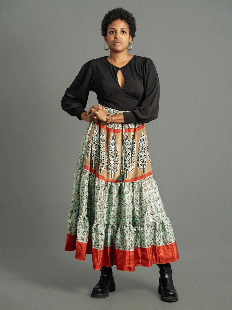 Gonna lunga  menta - Bikaner