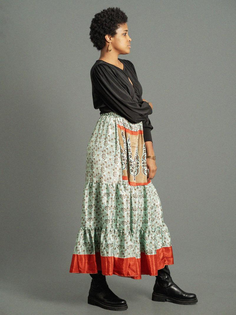 Gonna lunga  menta - Bikaner