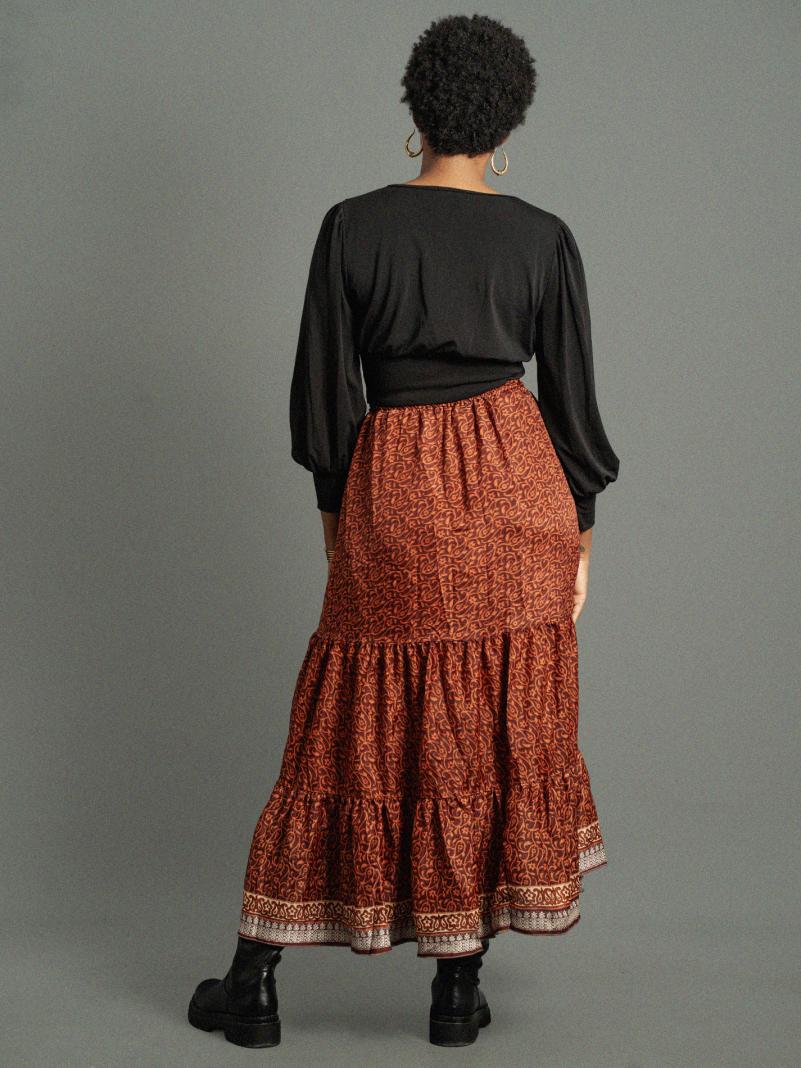 Gonna lunga  arancione - Bikaner