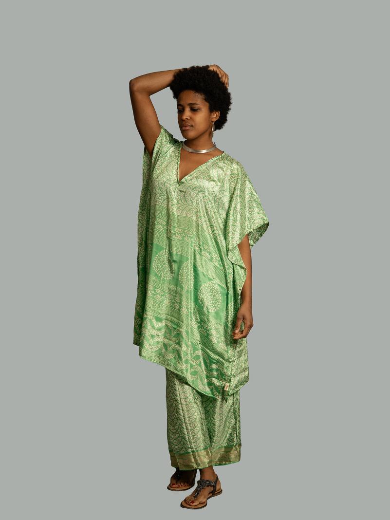 Caftano e pantalone verde - Jaisalmer