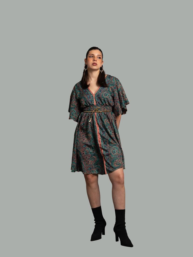 Abitino con maniche corte blu notte - Haryana