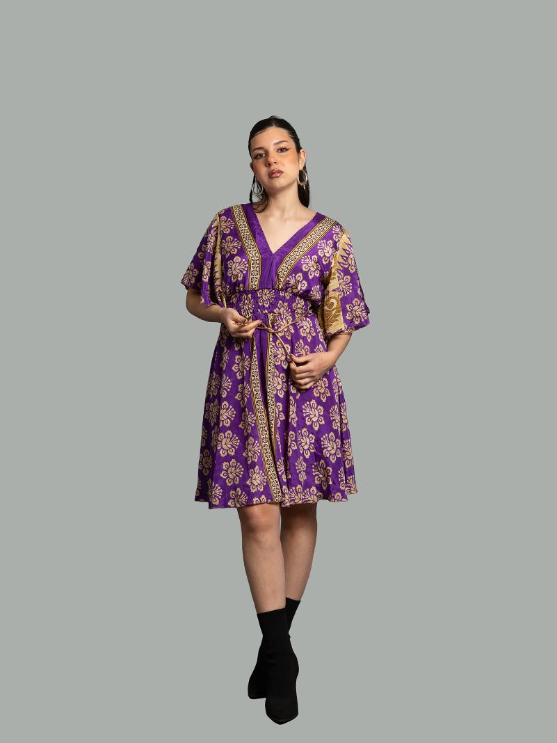 Abitino con maniche corte viola - Haryana