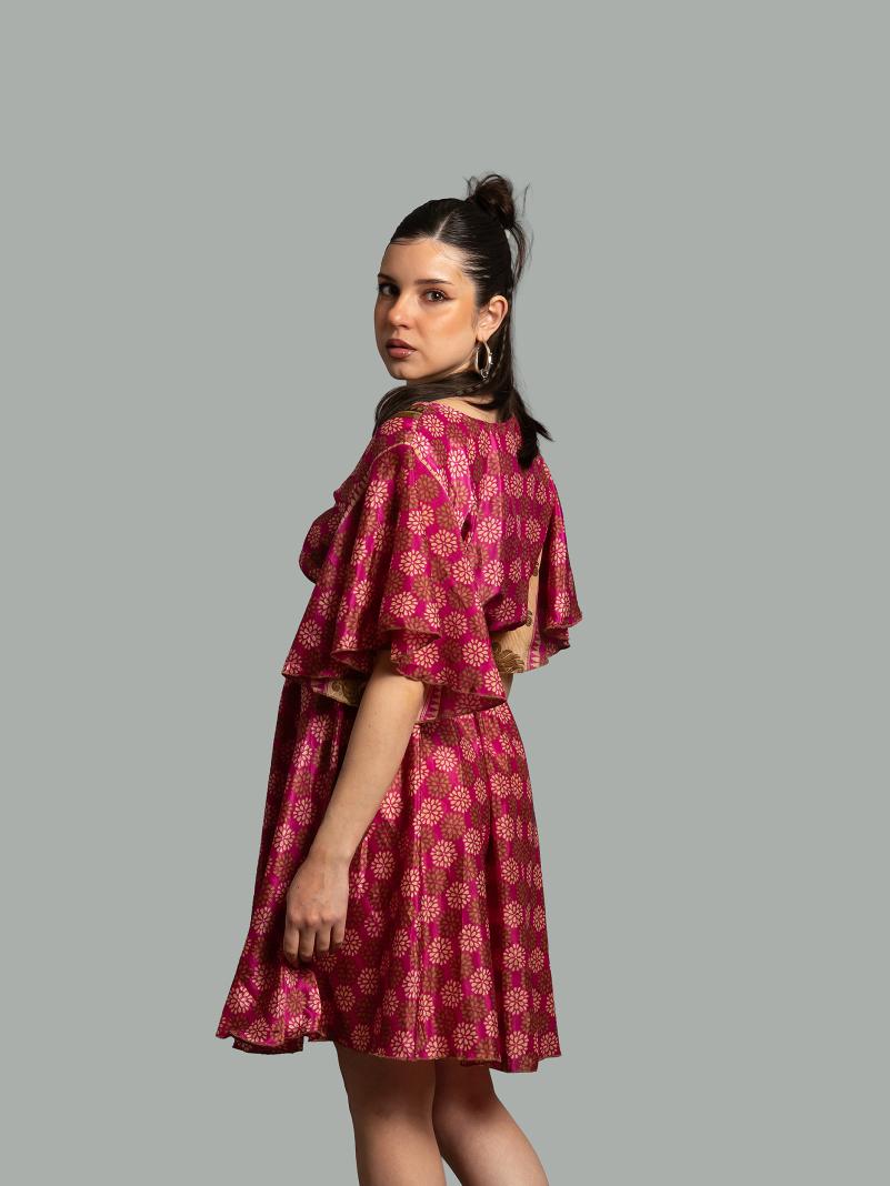 Abitino con maniche corte rosa - Haryana