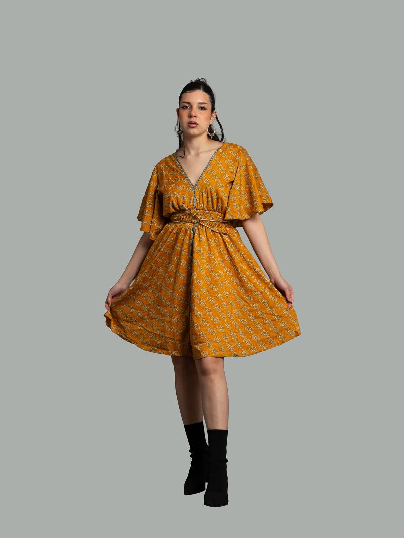 Abitino con maniche corte arancione - Haryana