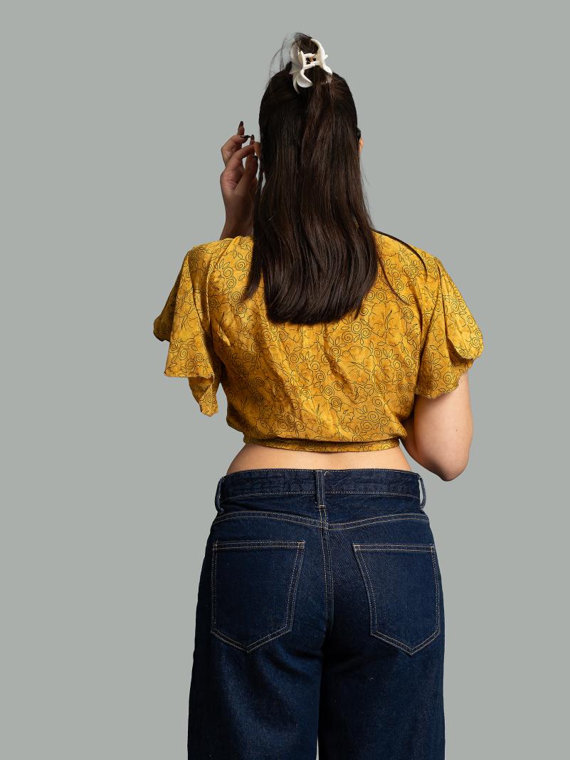 Wrap Top giallo – Bengala