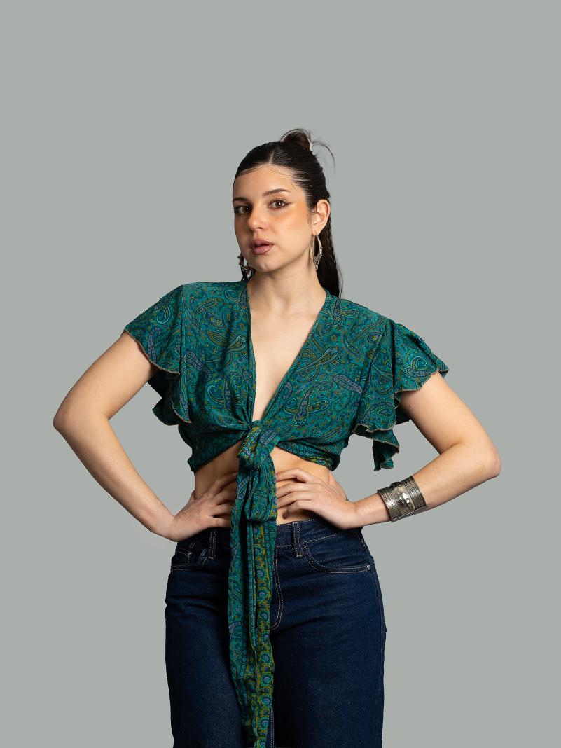 Wrap Top verde – Bengala