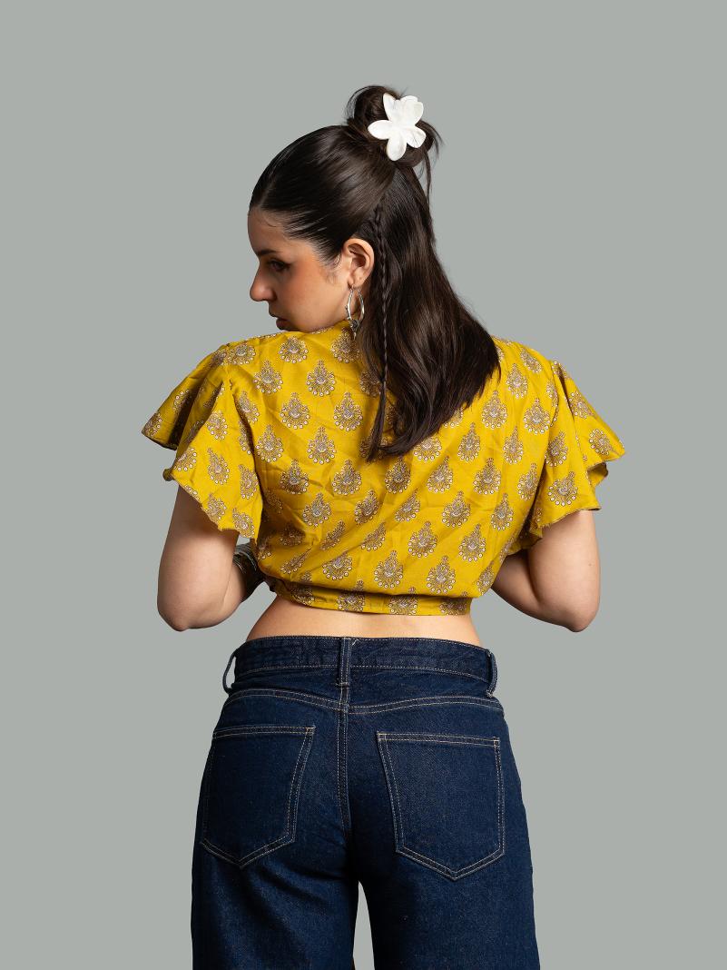 Wrap Top giallo – Bengala