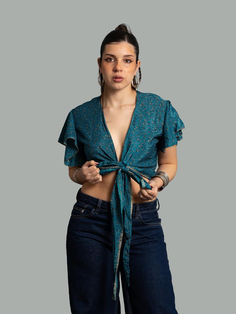 Wrap Top blu – Bengala