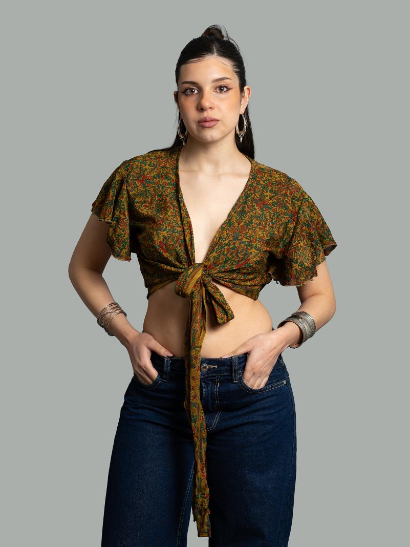 Wrap Top colori della terra – Bengala