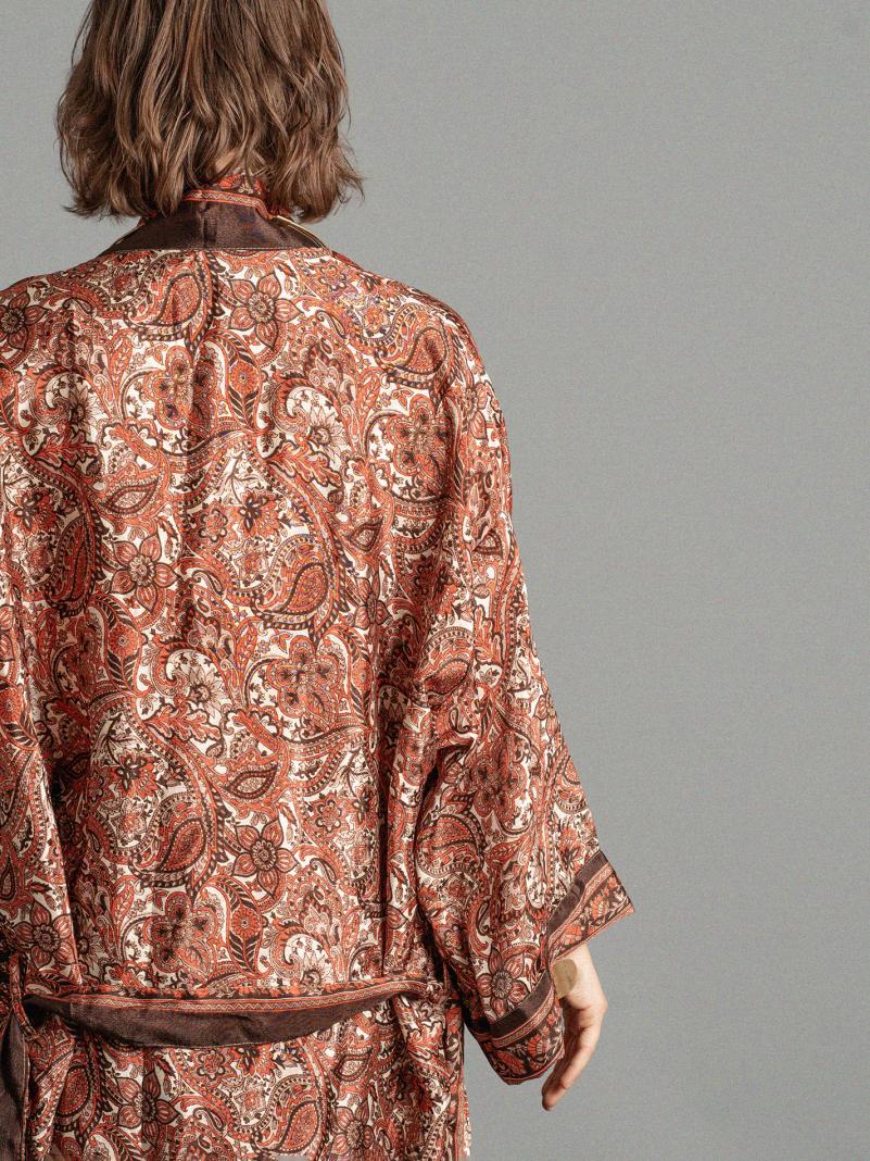 Kimono corto rosso e bianco - Kerala