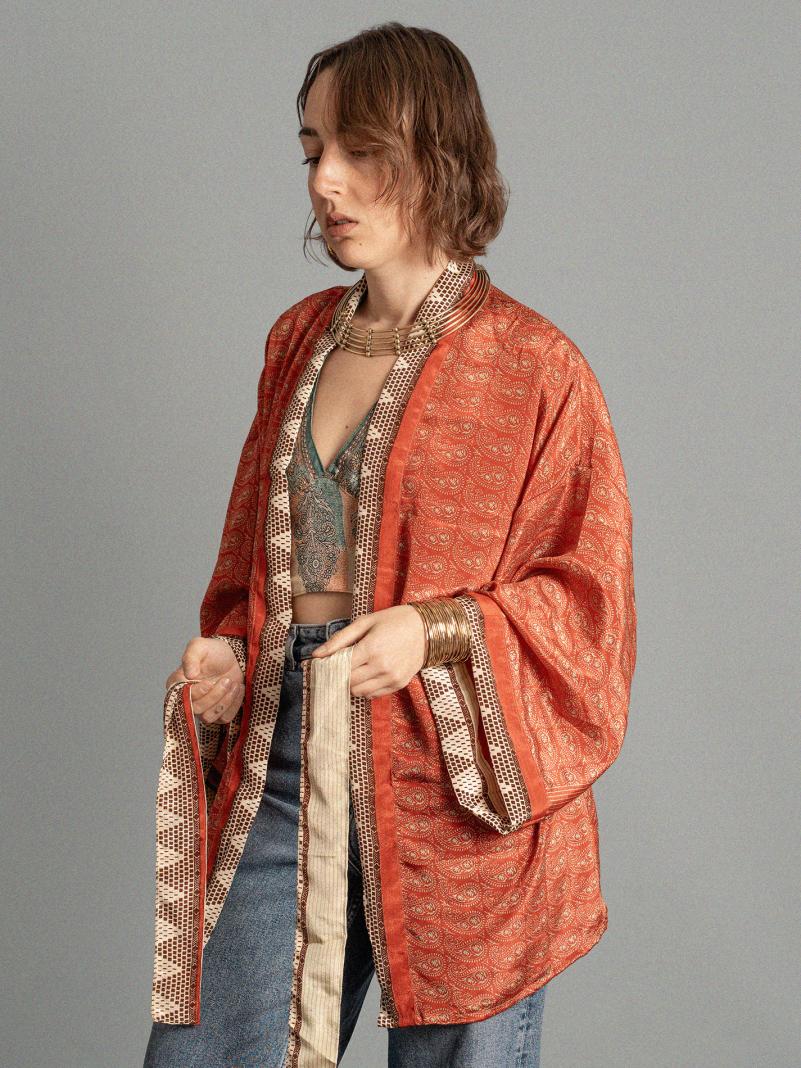 Kimono corto rosso - Kerala