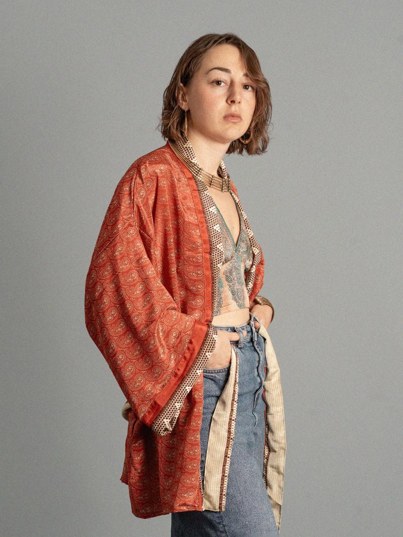 Kimono corto rosso - Kerala