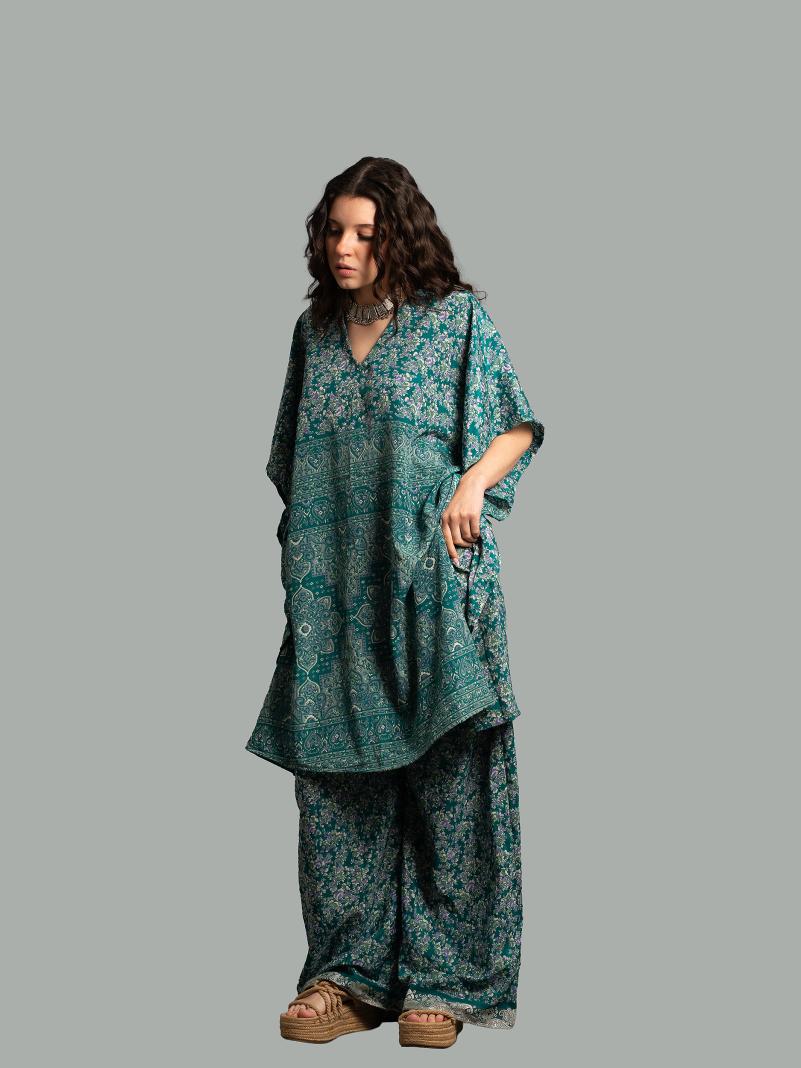 Caftano e pantalone verde - Jaisalmer