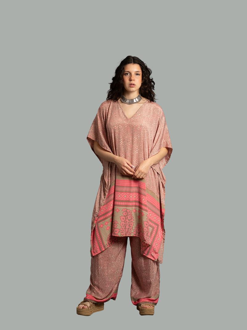 Caftano e pantalone rosa - Jaisalmer