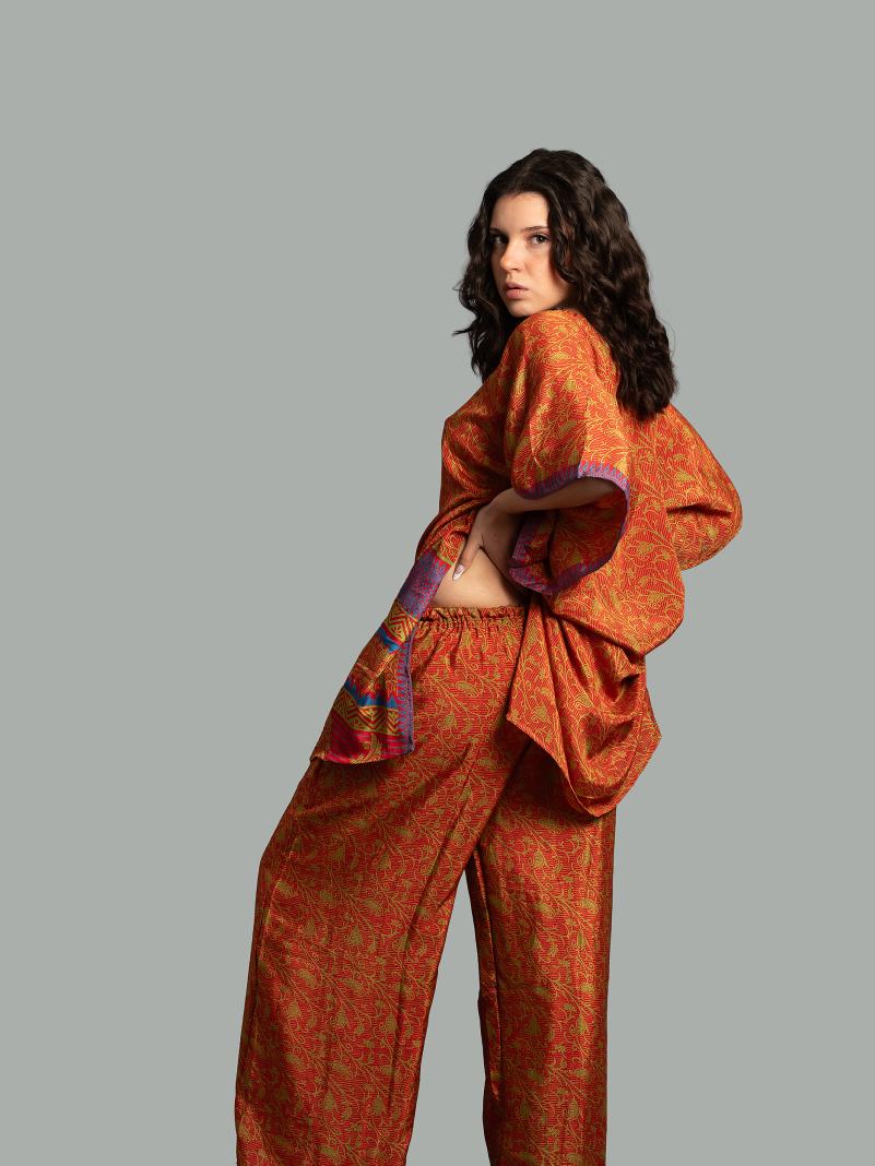 Caftano e pantalone rosso - Jaisalmer