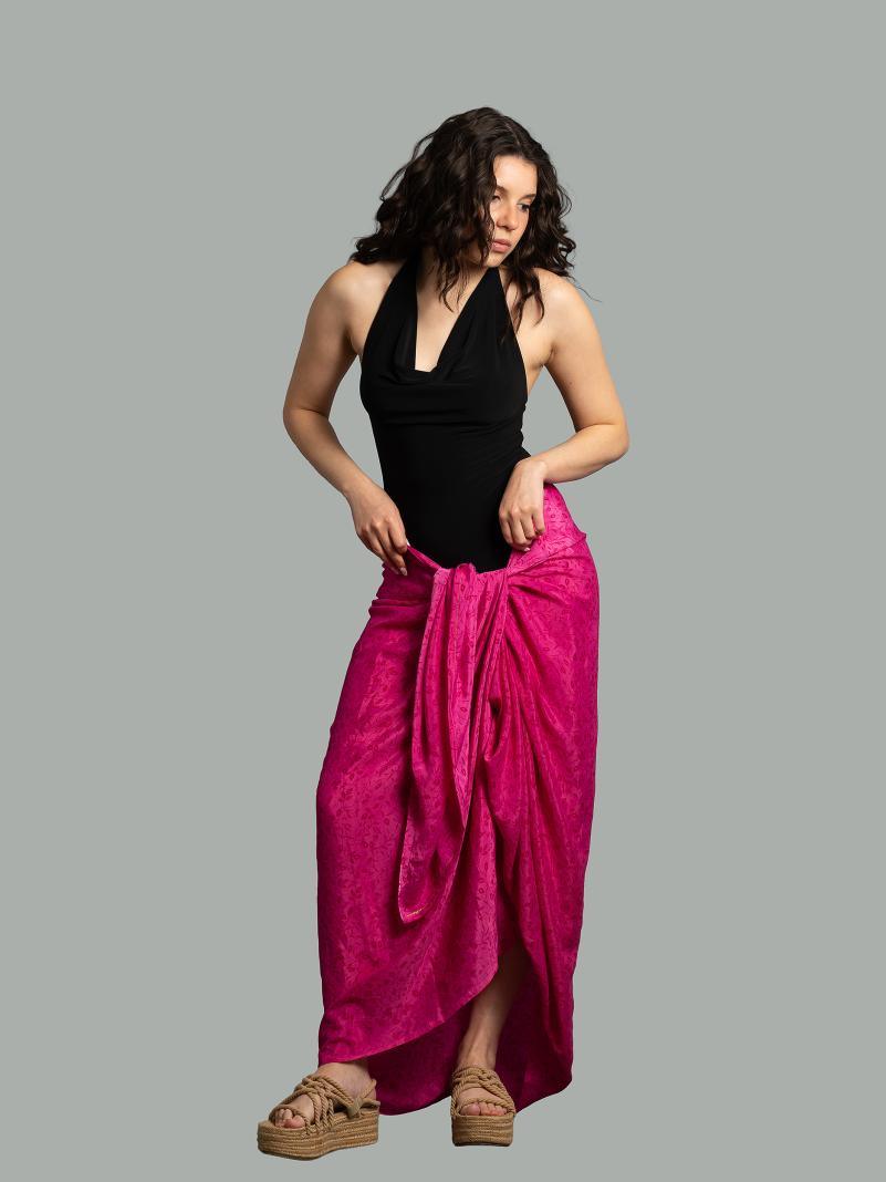 Pareo fucsia - Sari vintage