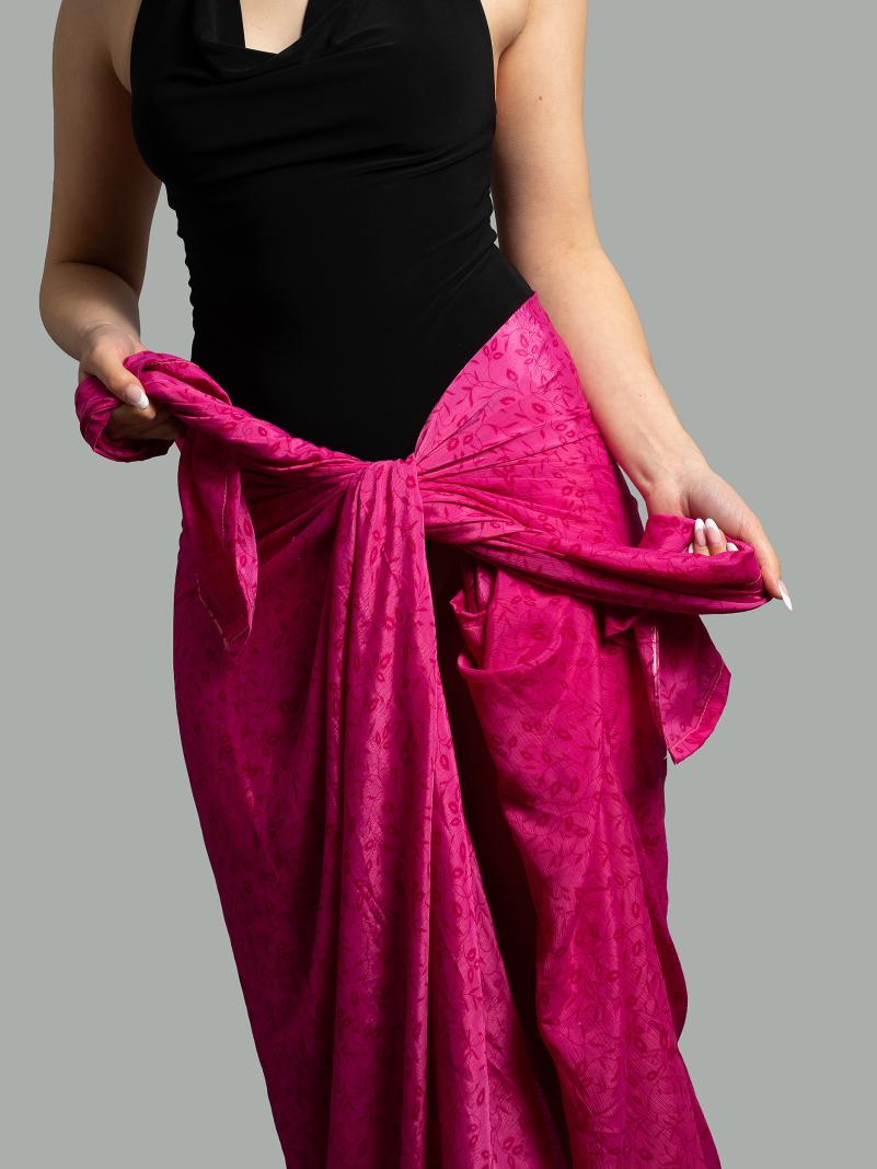 Pareo fucsia - Sari vintage
