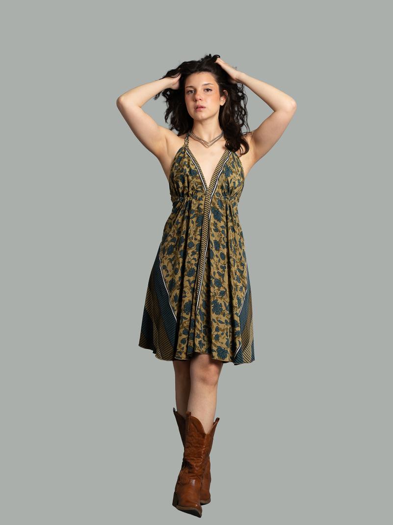 Abito corto beige - Mandala