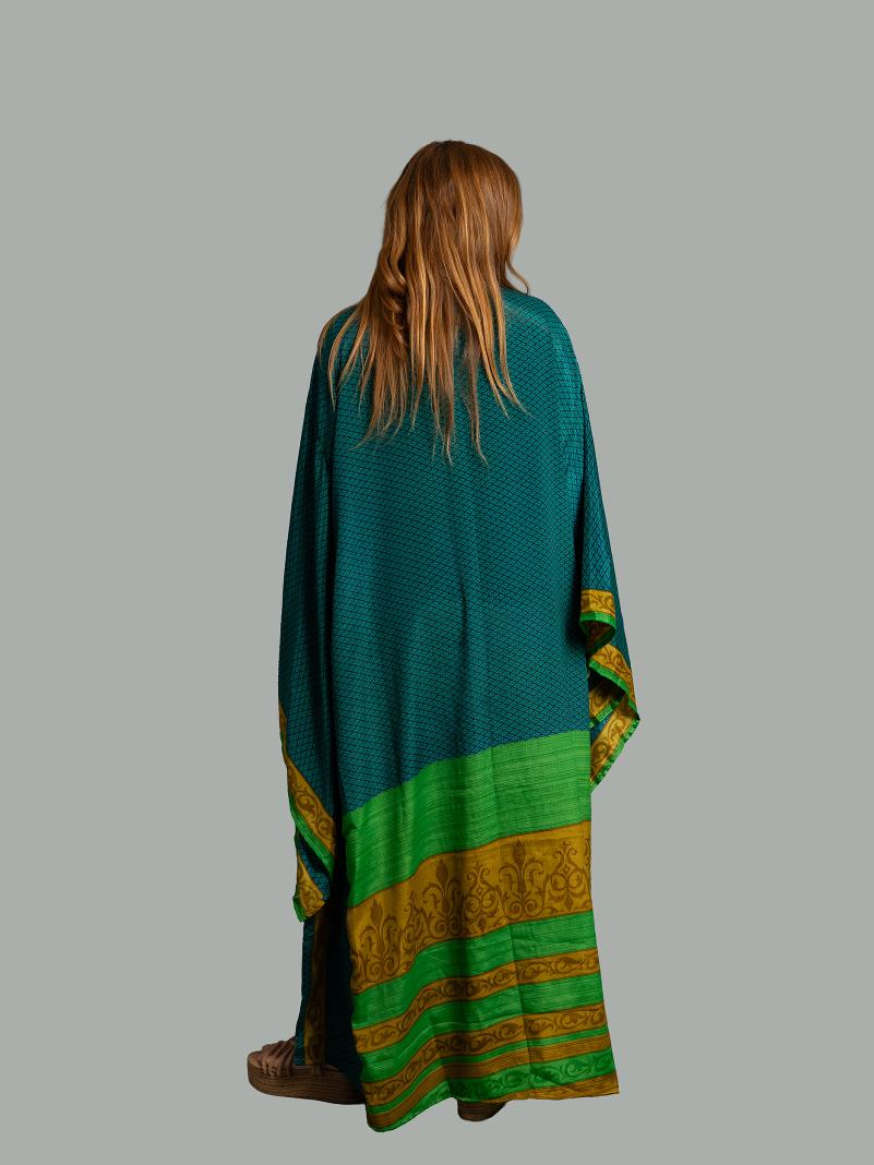 Kimono Manica Larga verde - Surat