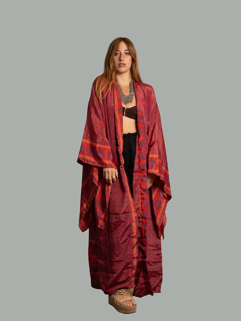 Kimono Manica Larga rosso - Surat