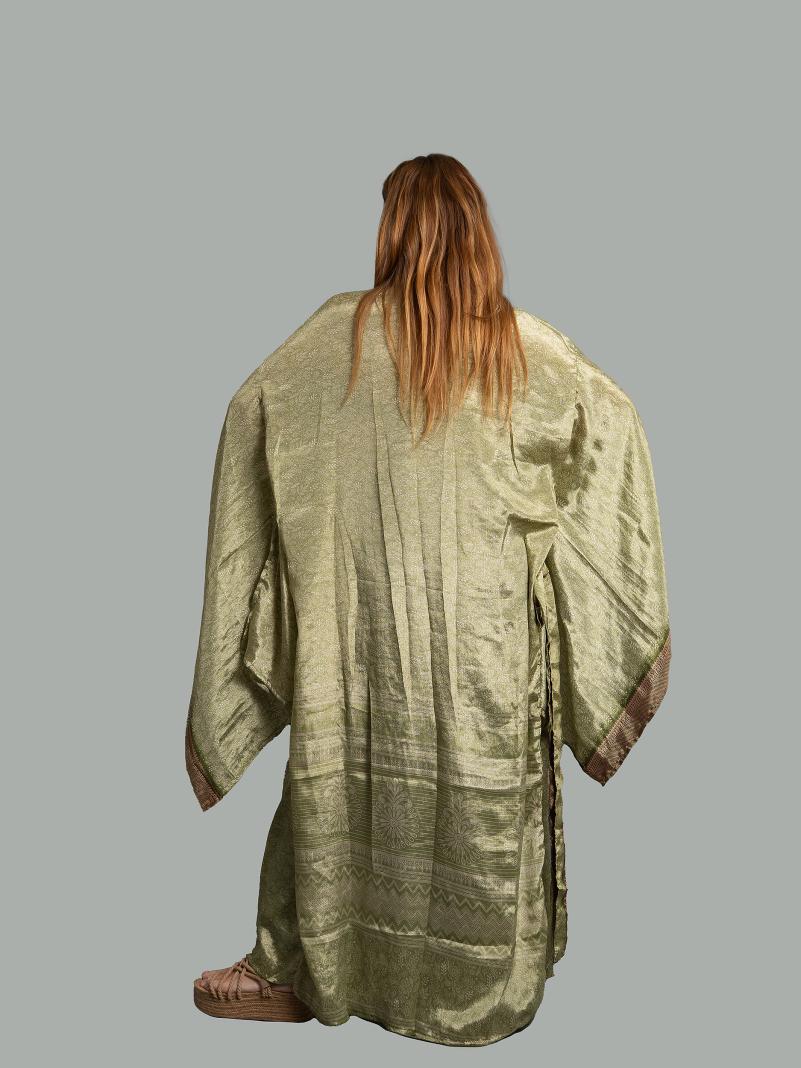 Kimono Manica Larga verde - Surat