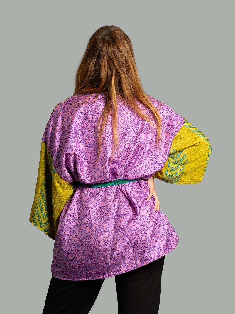Kimono Corto Patchwork Reversibile 38