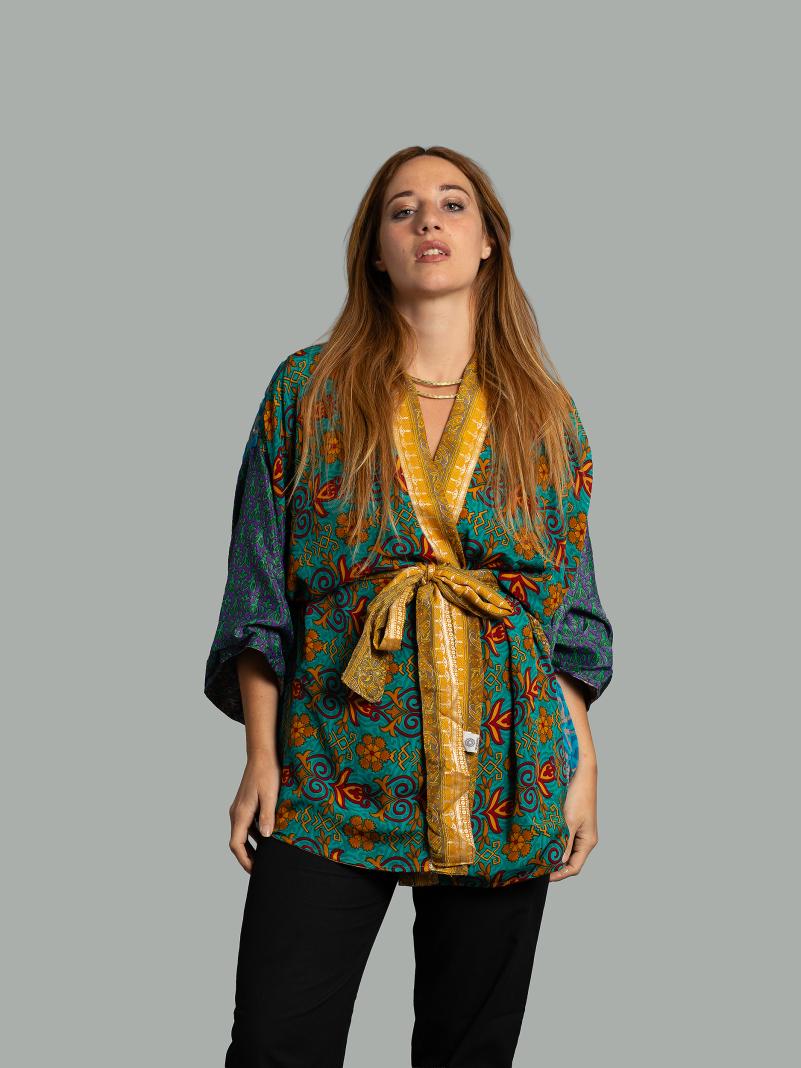 Kimono Corto Patchwork Reversibile 34