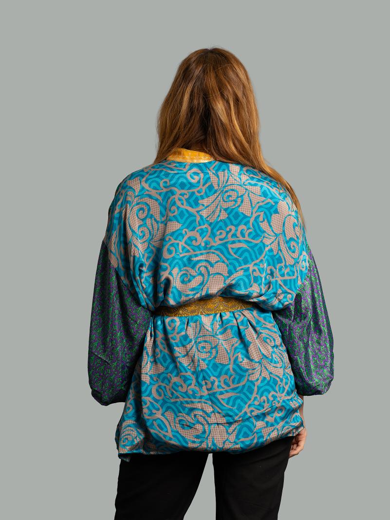 Kimono Corto Patchwork Reversibile 34