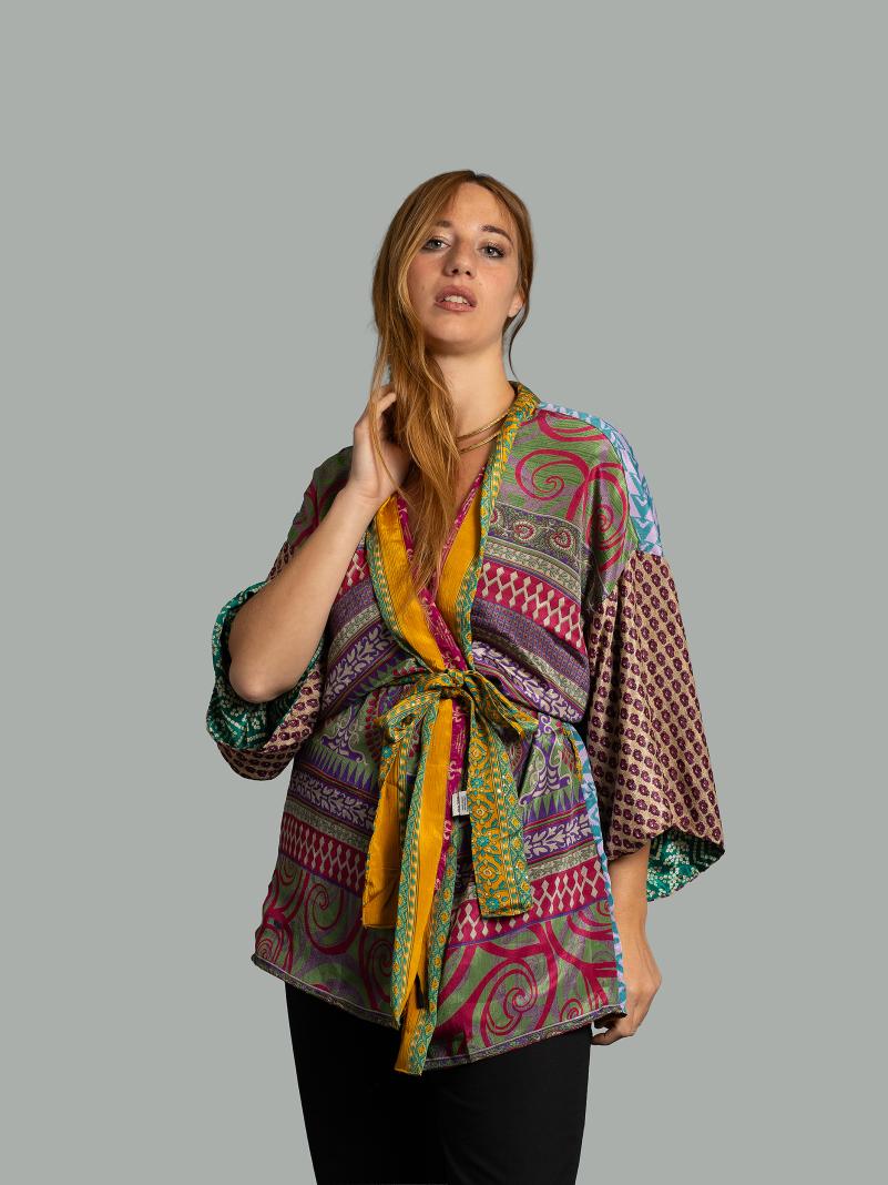 Kimono Corto Patchwork Reversibile 35