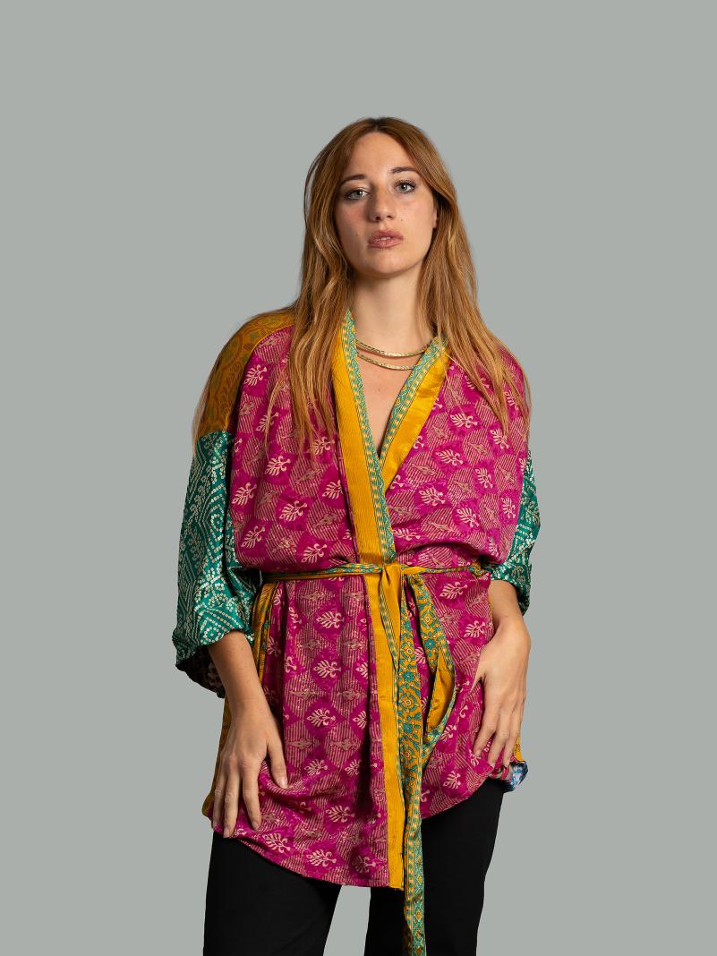 Kimono Corto Patchwork Reversibile 35