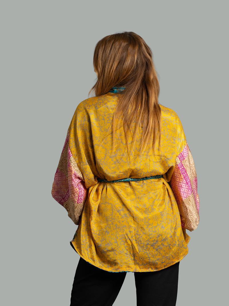 Kimono Corto Patchwork Reversibile 36