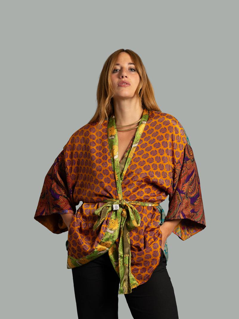 Kimono Corto Patchwork Reversibile 37