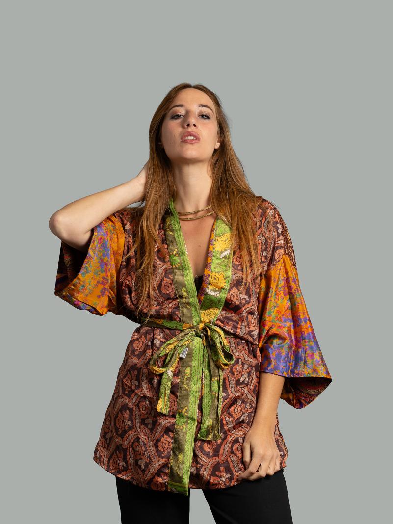Kimono Corto Patchwork Reversibile 37