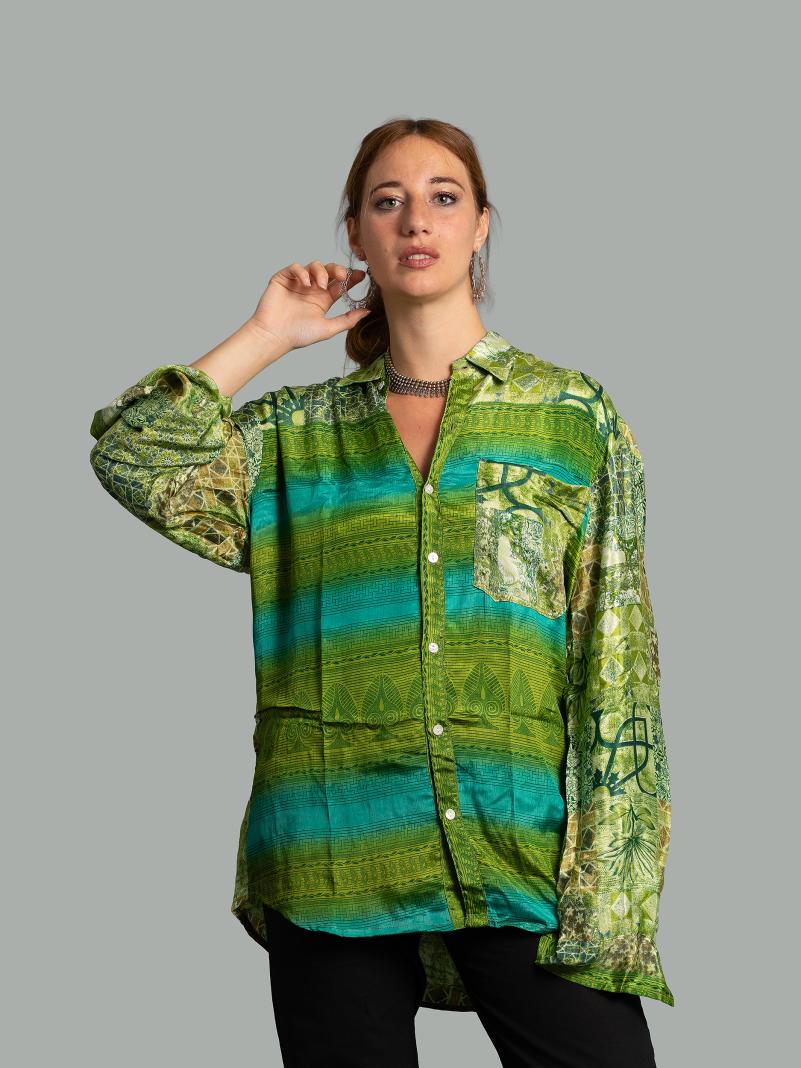 Camicia L/XL verde
