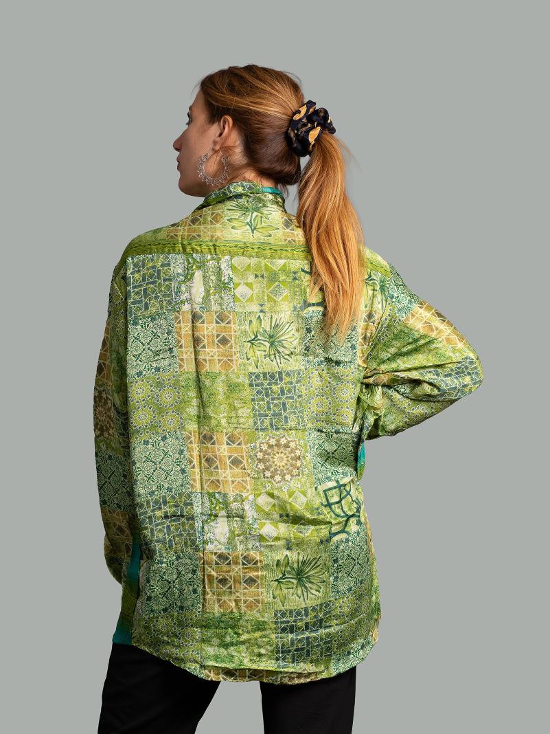 Camicia L/XL verde