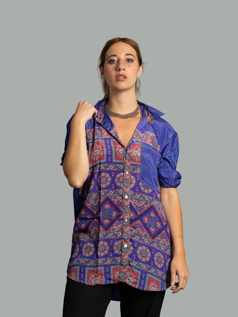 Camicia L/XL blu