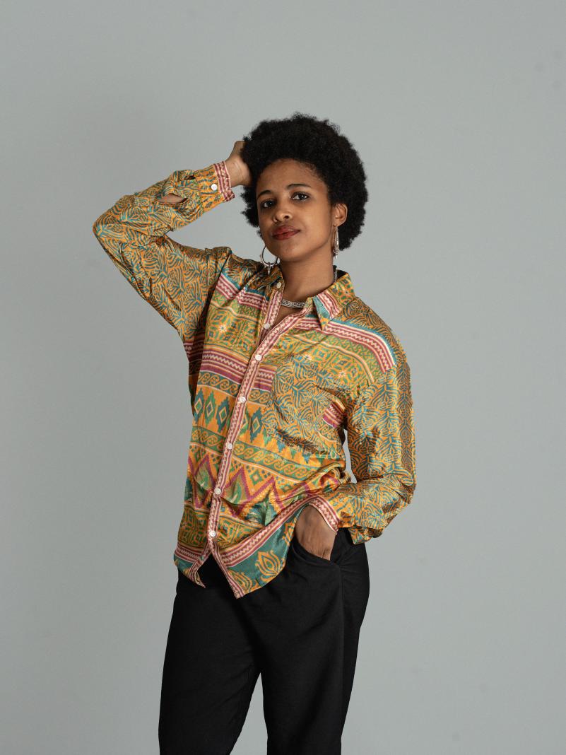 Camicia S/M giallo