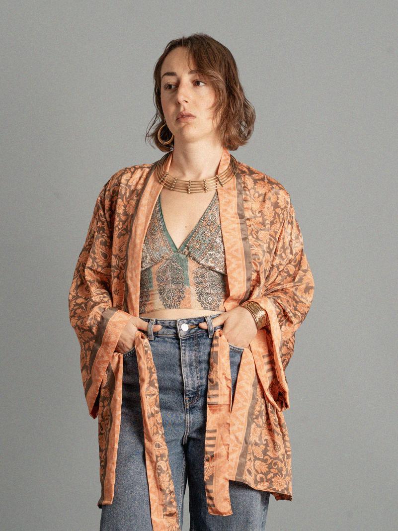Kimono corto arancione - Kerala