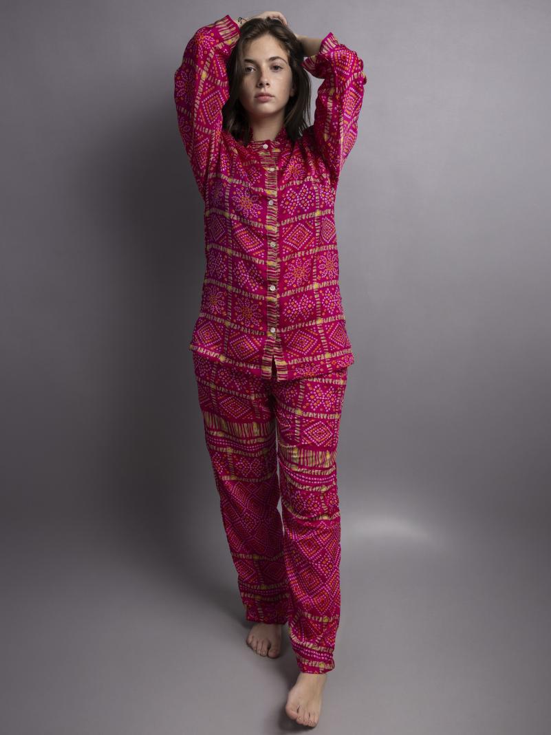 Pigiama in Sari SM - fucsia