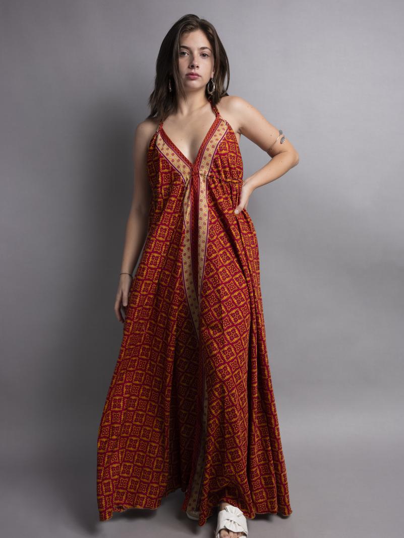 Abito Lungo rosso - Delhi