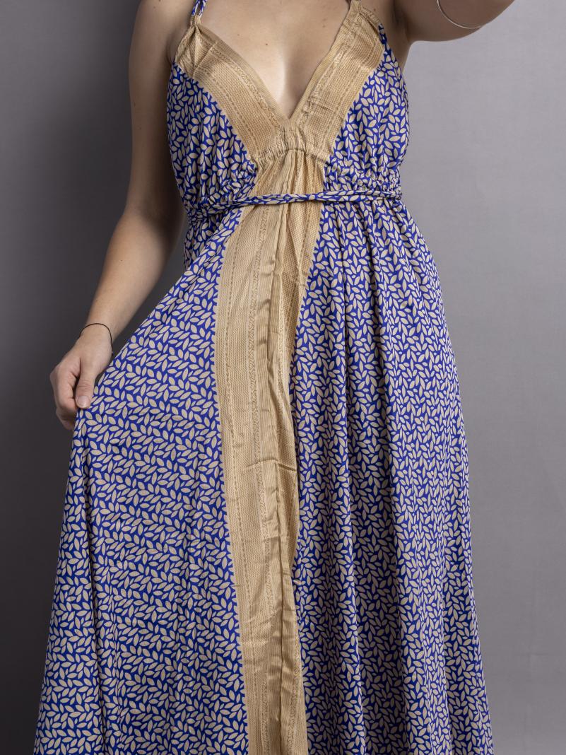 Abito etnico lungo blu – Delhi