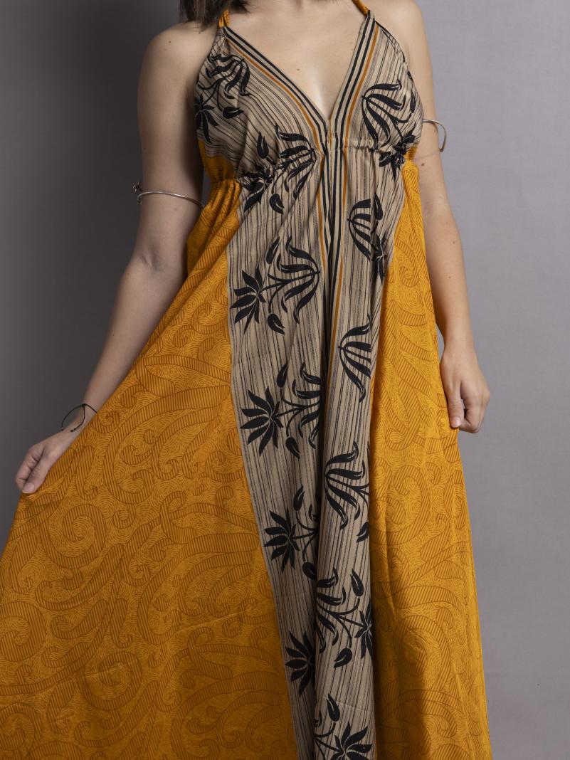 Abito etnico lungo giallo – Delhi