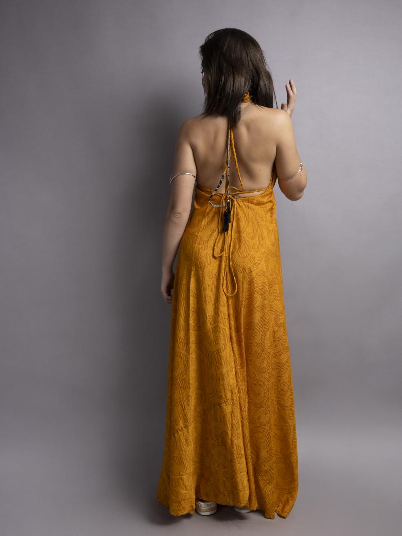 Abito etnico lungo giallo – Delhi